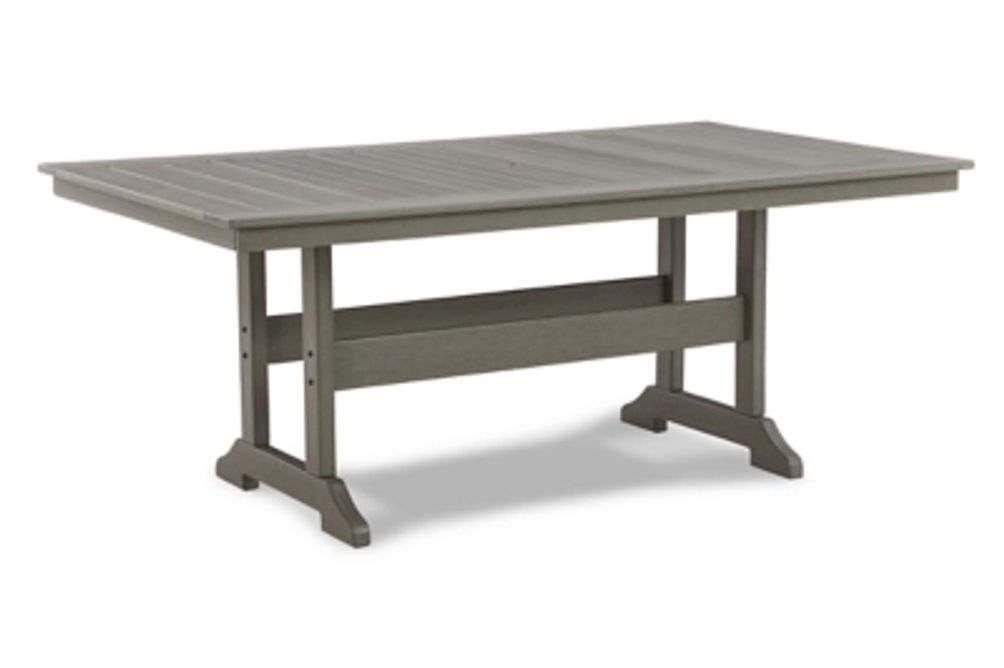 Signature Design by Ashley Visola Outdoor Dining Table with 4 Chairs-Gray