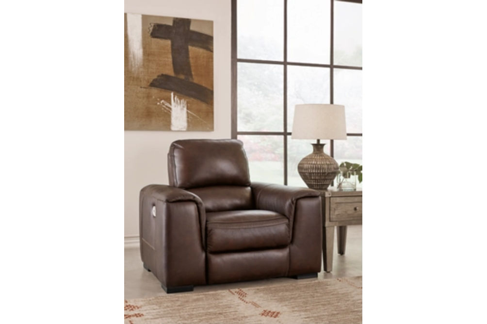 Signature Design by Ashley Alessandro Power Recliner-Walnut