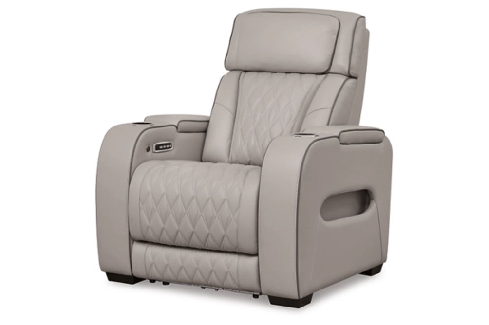 Signature Design by Ashley Boyington Power Recliner-Gray