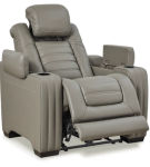 Signature Design by Ashley Backtrack Power Recliner-Gray