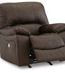 Signature Design by Ashley Leesworth Power Recliner-Dark Brown