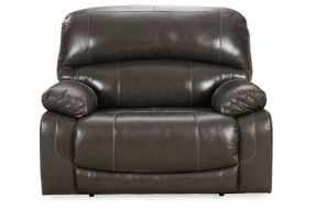 Signature Design by Ashley Hallstrung Oversized Power Recliner-Gray