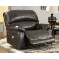 Signature Design by Ashley Hallstrung Oversized Power Recliner-Gray