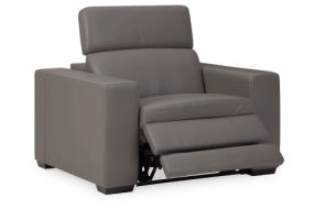 Signature Design by Ashley Texline Power Recliner-Gray