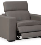 Signature Design by Ashley Texline Power Recliner-Gray