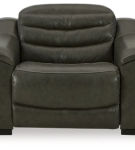 Signature Design by Ashley Center Line Power Recliner-Dark Gray