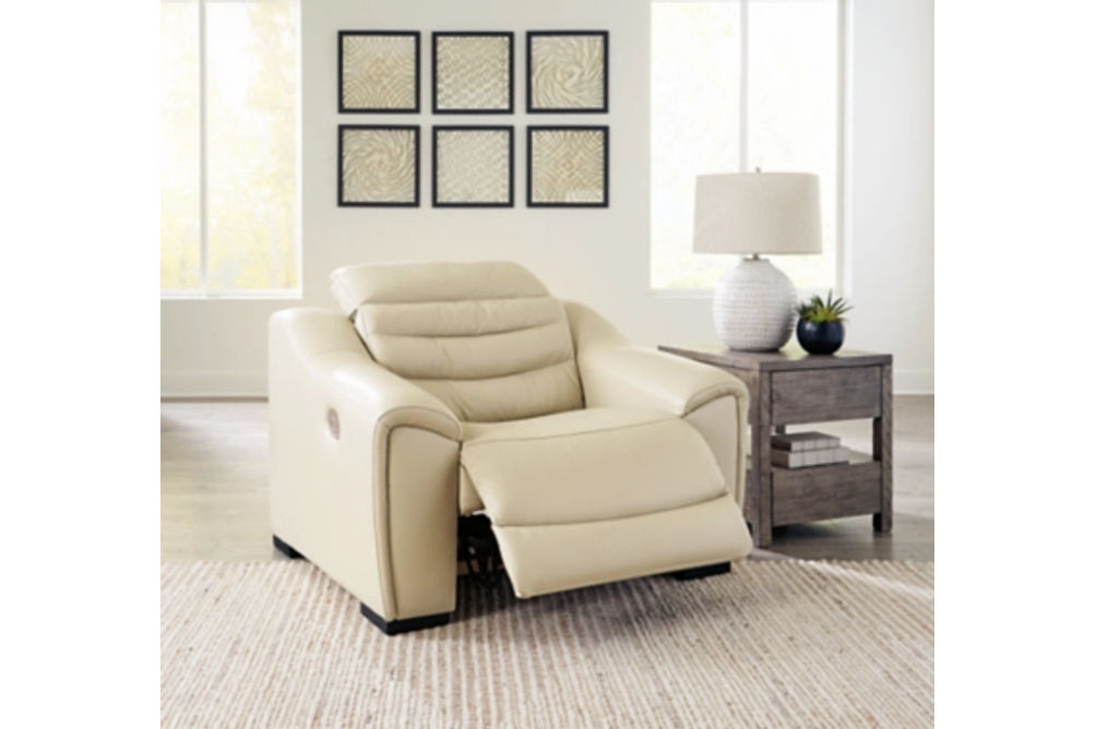 Signature Design by Ashley Center Line Power Recliner-Cream