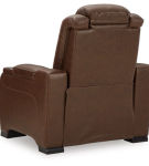 Signature Design by Ashley The Man-Den Power Recliner-Mahogany