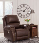 Signature Design by Ashley Freyeburg Power Recliner-Walnut