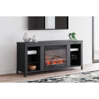 Signature Design by Ashley Cayberry 60" TV Stand with Electric Fireplace-