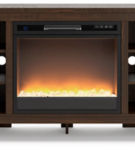 Signature Design by Ashley Camiburg Corner TV Stand with Electric Fireplace-Wa