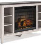 Signature Design by Ashley Dorrinson Corner TV Stand with Electric Fireplace-T