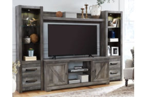 Signature Design by Ashley Wynnlow 4-Piece Entertainment Center-Gray