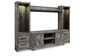 Signature Design by Ashley Wynnlow 4-Piece Entertainment Center-Gray