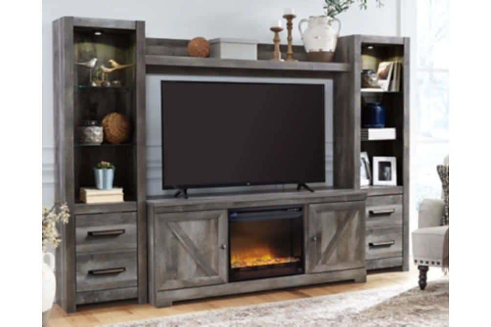 Signature Design by Ashley Wynnlow 4-Piece Entertainment Center with Electric