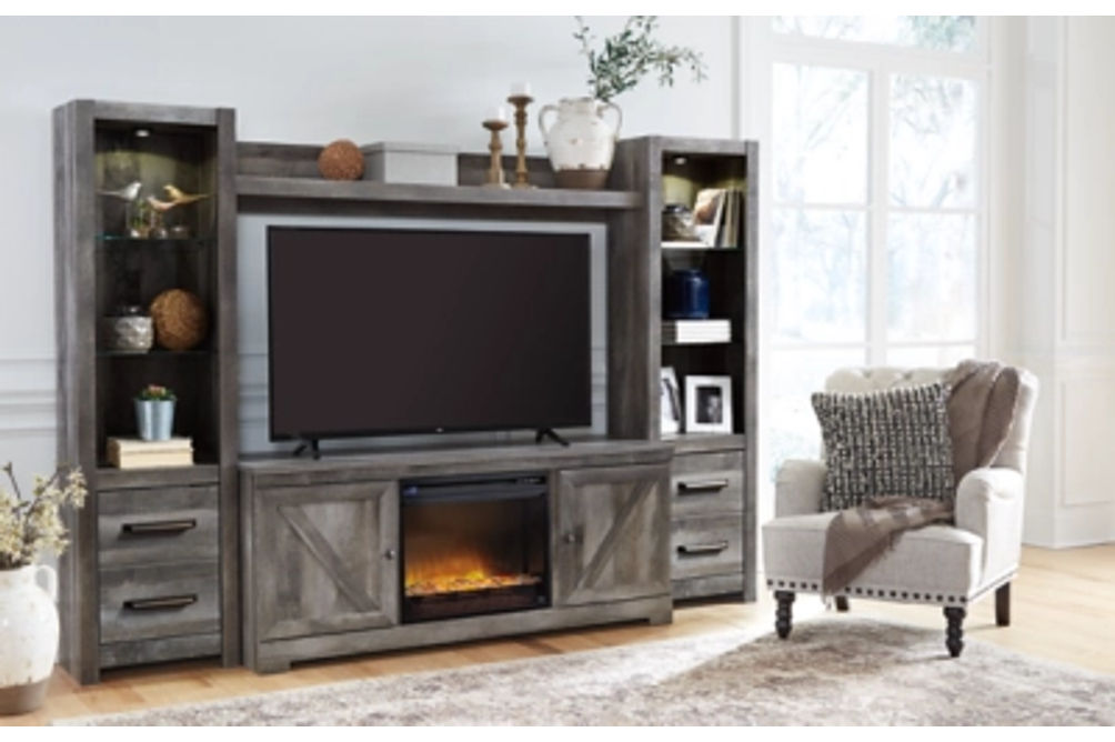 Signature Design by Ashley Wynnlow 4-Piece Entertainment Center with Electric