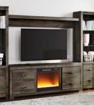 Signature Design by Ashley Trinell 4-Piece Entertainment Center with Electric