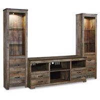 Signature Design by Ashley Trinell 3-Piece Entertainment Center-Brown