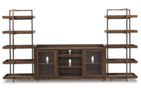 Signature Design by Ashley Starmore 3-Piece Entertainment Center-Brown/Gunmeta