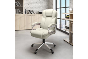 CorLiving Executive Office Chair - White