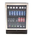 Avanti - Beverage Center - 130 Can Capacity - Stainless Steel with Black Cabinet