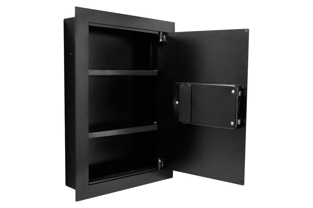 Barska - Biometric Wall Safe - Black