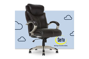 Serta - AIR Health & Wellness Executive Chair - Roasted Chestnut/Brown