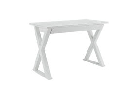 Walker Edison - Modern X-Leg Computer Desk - White