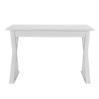 Walker Edison - Modern X-Leg Computer Desk - White