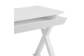 Walker Edison - Modern X-Leg Computer Desk - White