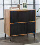 Sauder - Ambleside Modern 2 Drawer Lateral File Cabinet - Serene Walnut