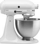 KitchenAid - Classic Series 4.5 Quart Tilt-Head Stand Mixer - K45SSWH - Blanco