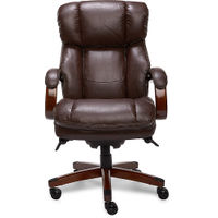 La-Z-Boy - Big & Tall Bonded Leather Executive Chair - Biscuit Brown