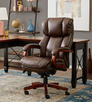 La-Z-Boy - Big & Tall Bonded Leather Executive Chair - Biscuit Brown