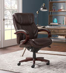 La-Z-Boy - Bellamy Executive Office Chair - Coffee Brown - Bonded Leather