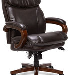 La-Z-Boy - Big & Tall Air Bonded Leather Executive Chair - Vino Brown