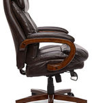 La-Z-Boy - Big & Tall Air Bonded Leather Executive Chair - Vino Brown