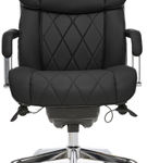 La-Z-Boy - Comfort and Beauty Sutherland Diamond-Quilted Bonded Leather Office Chair - Midnight Bla