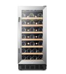 Lanbo - 15 Inch 31 Bottle Built-in or Freestanding Wine Cooler with Digital Temperature Control and