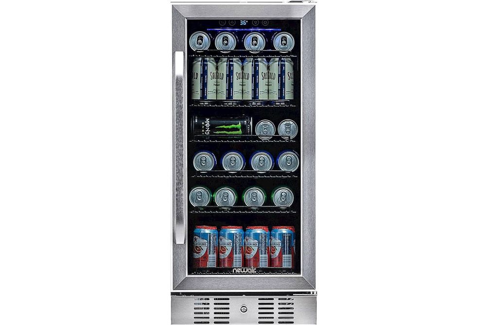 NewAir - 96-Can Built-In Beverage Cooler with Precision Temperature Controls and Adjustable Shelves