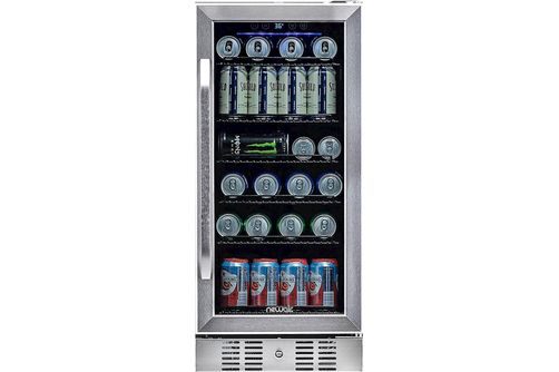 NewAir - 96-Can Built-In Beverage Cooler with Precision Temperature Controls and Adjustable Shelves