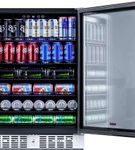 NewAir - 177-Can Built-In Beverage Cooler with Precision Temperature Controls and Adjustable Shelve