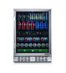 NewAir - 177-Can Built-In Beverage Cooler with Precision Temperature Controls and Adjustable Shelve