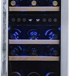 NewAir - 29-Bottle Wine Cooler - Stainless Steel