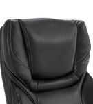 Serta - Conway Big and Tall Bonded Leather Bentwood Executive Chair - Black