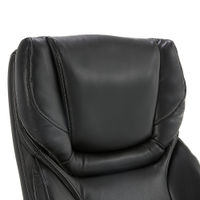 Serta - Conway Big and Tall Bonded Leather Bentwood Executive Chair - Black