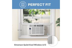 Emerson Quiet Kool - 250 Sq. Ft. Window Air Conditioner - White