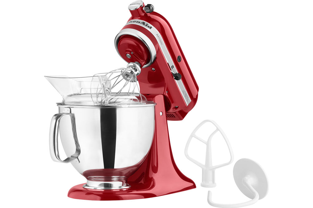 Batidora KitchenAid de la Línea Artisan Series y de 5 Cuartos de Galón Inclinable, color rojo vibrante