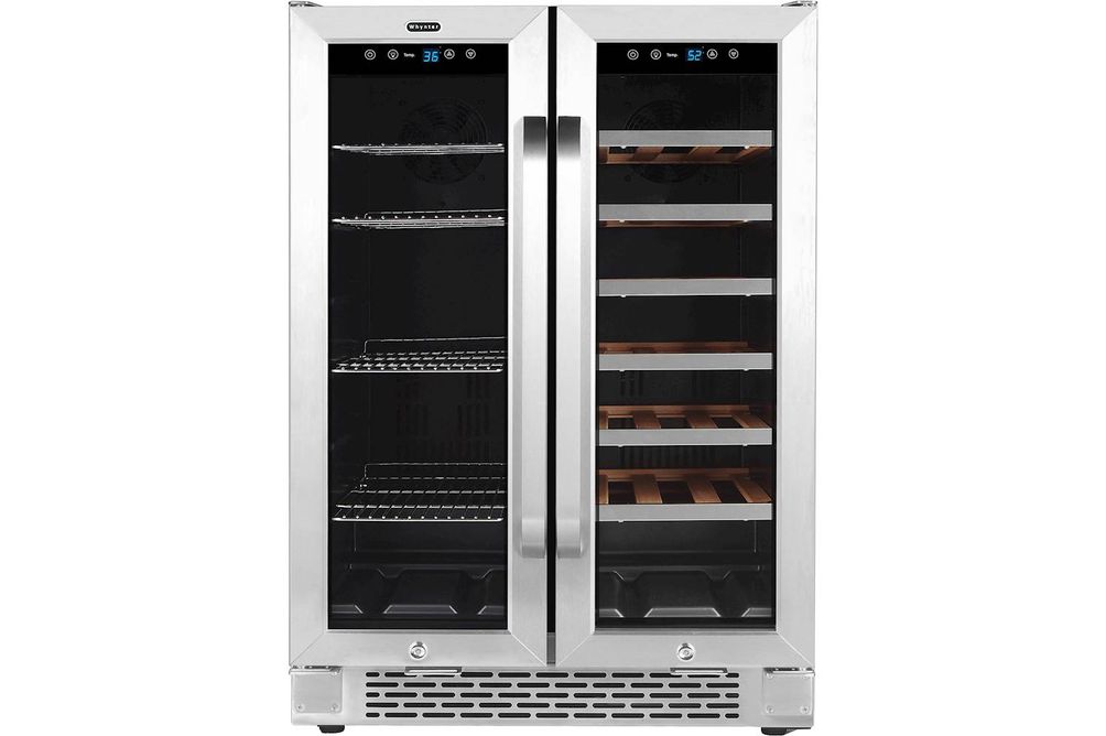 Whynter - 20-Bottle Dual Zone Wine Refrigerator - Black