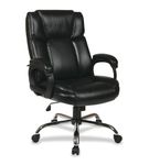 Office Star Products - WorkSmart Big Man's Executive Chair - Black